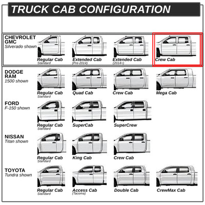 D-Motoring - Running Boards - 5 in. - Light Weight - Aluminum - Chevy Colorado Extended Cab / GMC Canyon Crew Cab - 6