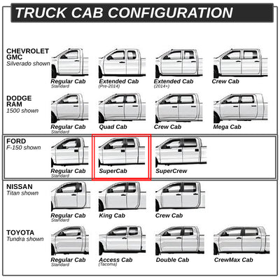 D-Motoring - Running Boards - 5 in. - Light Weight - Aluminum - 15-18 Ford F-150 Extended Cab - 6