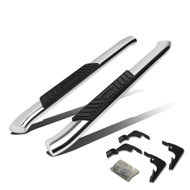 D-Motoring - Running Boards - 5 in. - Curved Oval - GMC Sierra Standard Cab / Chevy Silverado Standard Cab - 1