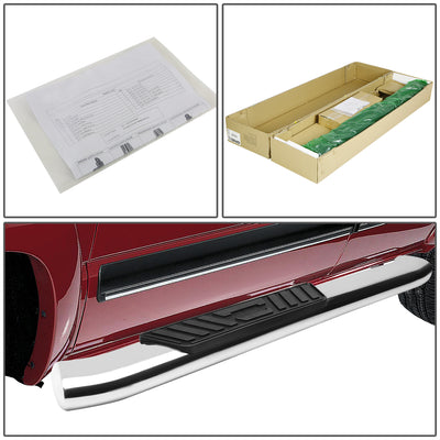 D-Motoring - Running Boards - 5 in. - Curved Oval - GMC Sierra Standard Cab / Chevy Silverado Standard Cab - 4