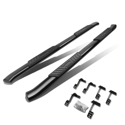 D-Motoring - Running Boards - 5 in. - Black - Curved Oval - 15-16 Ford F-150 Crew Cab (Super Crew) - 1