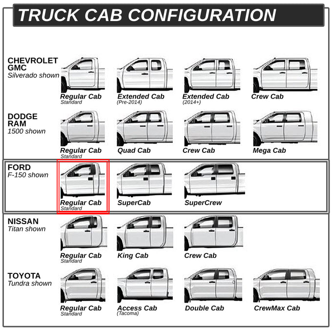 D-Motoring - Running Boards - 5 in. - Curved Oval - Ford F-250 / F-350 Super Duty Standard - 5