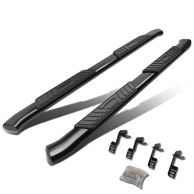 D-Motoring - Running Boards - 5 in. - Black - Curved Oval - Ford F-250 / F-350 Super Duty Extended Cab (Super) - 1