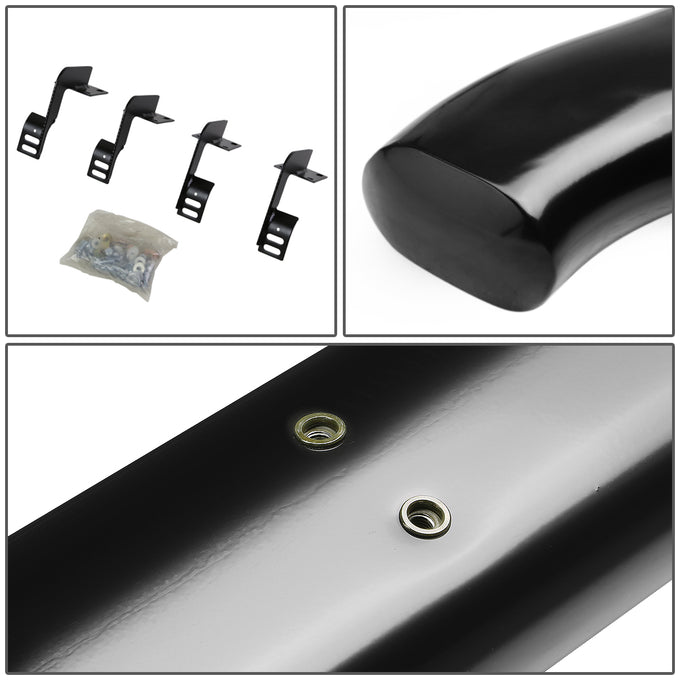 D-Motoring - Running Boards - 5 in. - Black - Curved Oval - Ford F-250 / F-350 Super Duty Extended Cab (Super) - 3