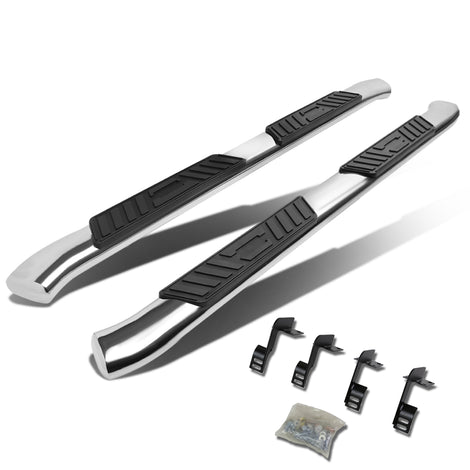 D-Motoring - Running Boards - 5 in. - Curved Oval - Ford F-250 / F-350 Super Duty Extended Cab (Super) - 1