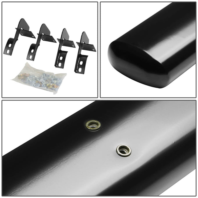 D-Motoring - Running Boards - 5 in. - Black - Oval - RAM 1500 / 2500 / 3500 / Dodge RAM 2500 / 3500 / 1500 Crew Cab 4-Door - 3