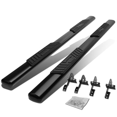 D-Motoring - Running Boards - 5 in. - Black - Oval - 09-14 Ford F-150 Extended Cab (Super Cab) - 1