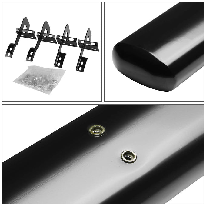 D-Motoring - Running Boards - 5 in. - Black - Oval - 09-14 Ford F-150 Extended Cab (Super Cab) - 3