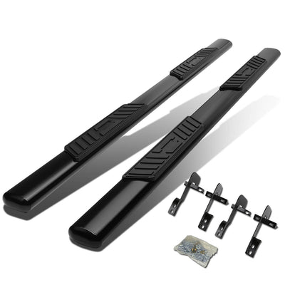 D-Motoring - Running Boards - 5 in. - Black - Oval - 01-03 Ford F-150 Crew Cab (Super Crew) - 1