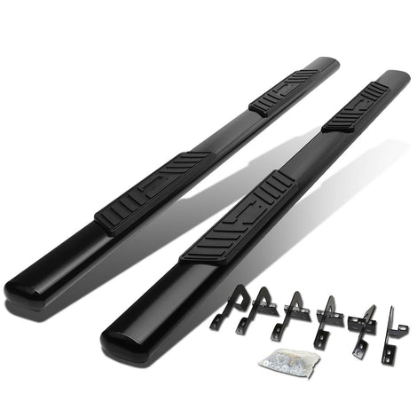 D-Motoring - Running Boards - 5 in. - Black - Oval - 09-14 Ford F-150 Crew Cab (Super Crew) - 1