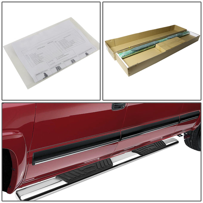 D-Motoring - Running Boards - 5 in. - Metallic - 15-18 Ford F-150 Extended Cab (Super) - 4