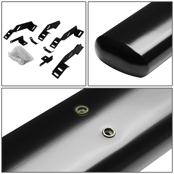 D-Motoring - Running Boards - 6 in. - Black - Oval - Chevy C1500 / C2500 / C3500 / K1500 / K2500 / K3500 - 3