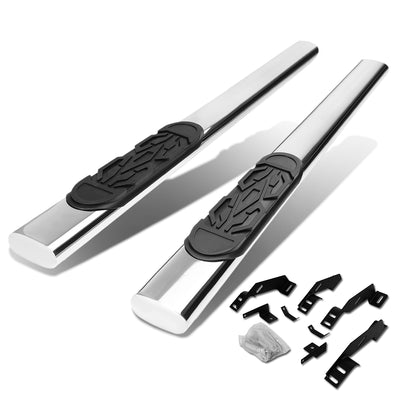 D-Motoring - Running Boards - 6 in. - Oval - Chevy C1500 / C2500 / C3500 / K1500 / K2500 / K3500 - 1