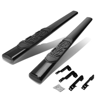D-Motoring - Running Boards - 6 in. - Black - Oval - GMC Sierra Standard Cab / Chevy Silverado Standard Cab - 1