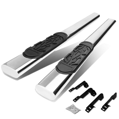 D-Motoring - Running Boards - 6 in. - Oval - GMC Sierra Standard Cab / Chevy Silverado Standard Cab - 1