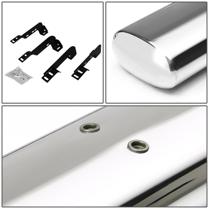 D-Motoring - Running Boards - 6 in. - Oval - GMC Sierra Standard Cab / Chevy Silverado Standard Cab - 3