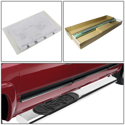 D-Motoring - Running Boards - 6 in. - Oval - GMC Sierra Standard Cab / Chevy Silverado Standard Cab - 4