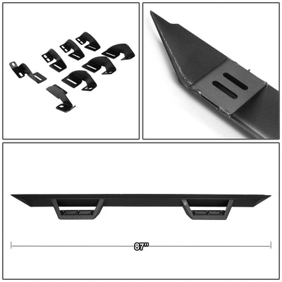 D-Motoring - Running Boards+Downpipe Step Pad - 3 in. - 07-16 Toyota Tundra Extended Crew(CrewMax) Cab - 4
