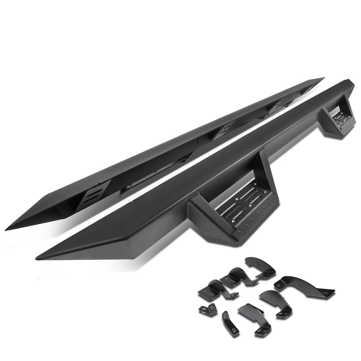 D-Motoring - Running Boards+Downpipe Step Pad - 3 in. - 05-17 Toyota Tacoma Extended (Access) Cab - 1