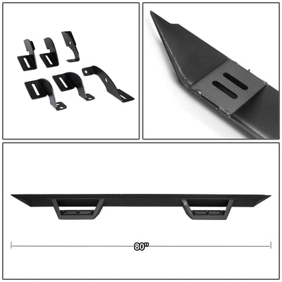 D-Motoring - Running Boards+Downpipe Step Pad - 3 in. - 05-16 Toyota Tacoma Double(Crew) Cab - 4