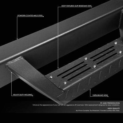 D-Motoring - 15-18 Chevy Colorado Canyon Running Boards - Nerf Bar - Aluminum - 2