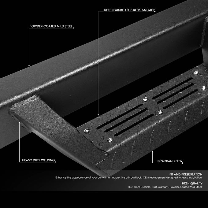 D-Motoring - 15-18 Chevy Colorado Canyon Running Boards - Nerf Bar - Aluminum - 2