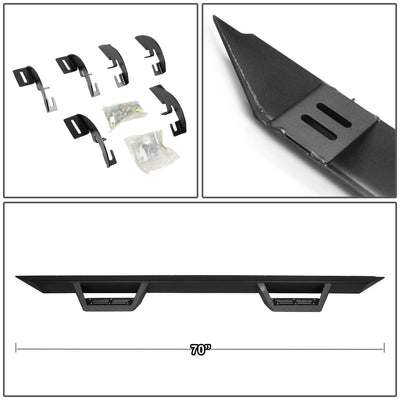 D-Motoring - 15-18 Chevy Colorado Canyon Running Boards - Nerf Bar - Aluminum - 5