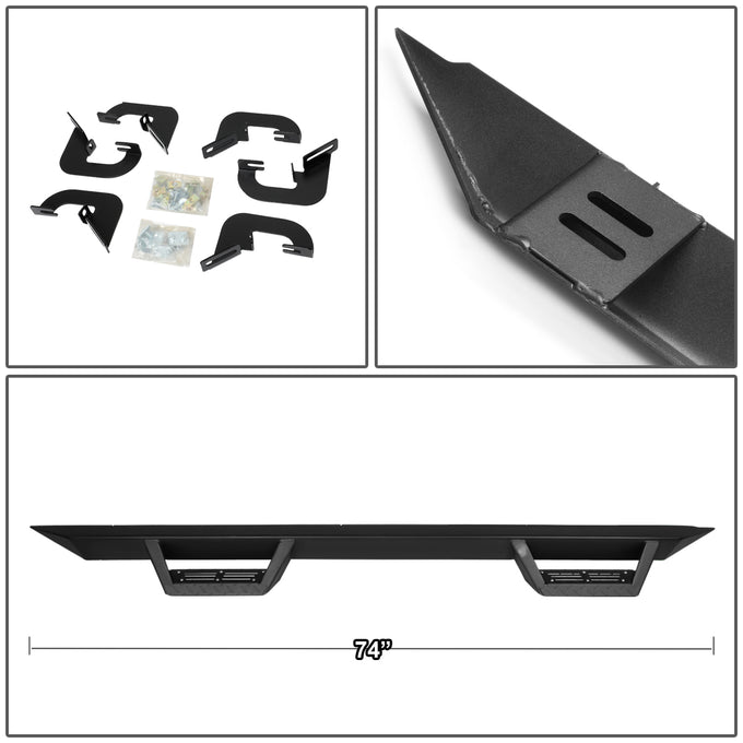 D-Motoring - 07-18 Chevy Silverado GMC Sierra 1500 2500HD 3500HD Running Boards - Side Step - Aluminum - 5