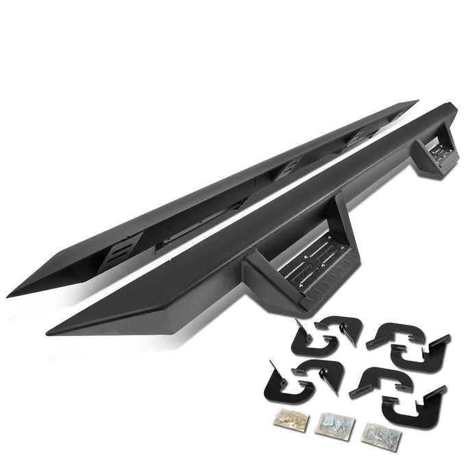 D-Motoring - 07-18 Chevy Silverado GMC Sierra Crew Running Boards - Side Step - Aluminum - 1