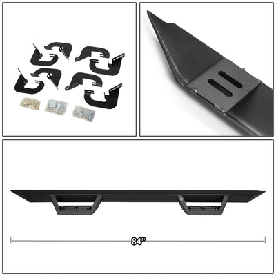 D-Motoring - 07-18 Chevy Silverado GMC Sierra Crew Running Boards - Side Step - Aluminum - 5