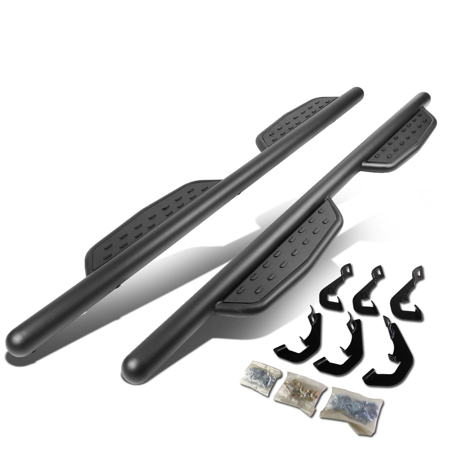 D-Motoring - Running Boards - 3 in. - Chevy Silverado 1500 / 2500HD / 3500HD Extended Cab / GMC Sierra 1500 / 2500HD / 3500HD Extended Cab - 1