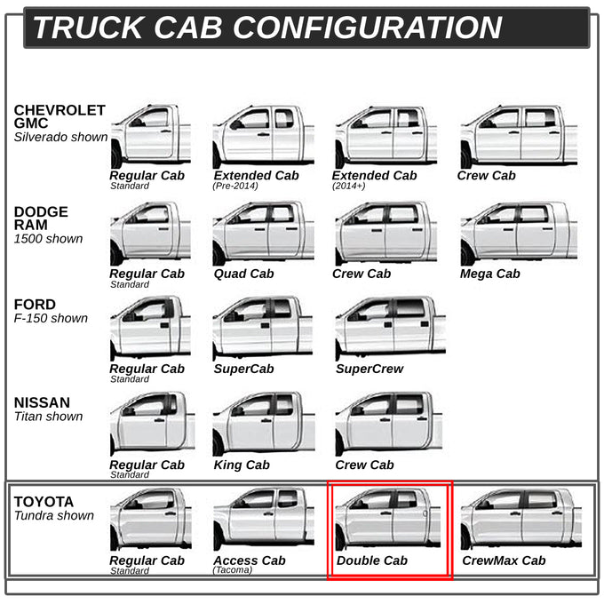 D-Motoring - Running Boards - 3 in. - 07-17 Toyota Tundra Double Cab - 6