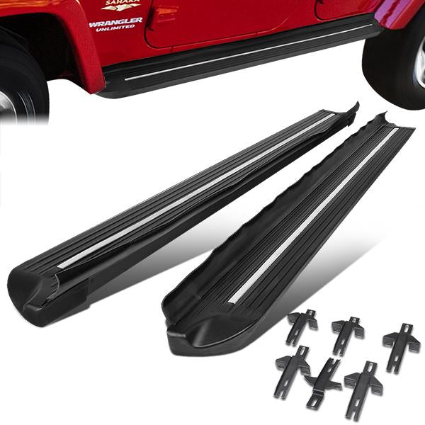 07-18 Jeep Wrangler JK 4-Dr Running Boards - Aluminum - 1