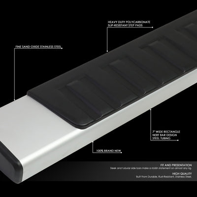 D-Motoring - 99-16 Ford F-250, F-350, F-450, F-550 Super Duty Super Cab (Extended) Running Boards - Side Step - 6 in. - Stainless Steel - 2