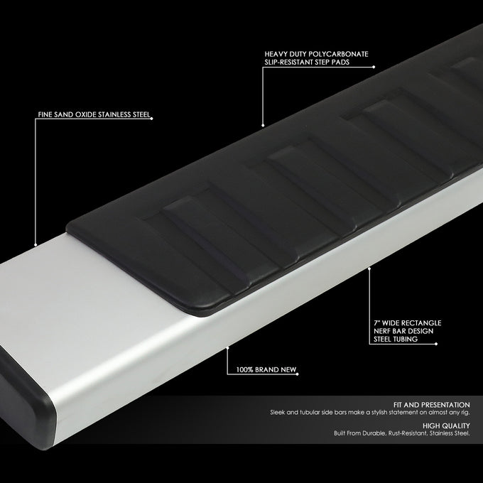 D-Motoring - 09-18 Dodge Ram 1500 2500 3500 Crew Cab Running Boards - Side Step - 6 in. - Stainless Steel - 2