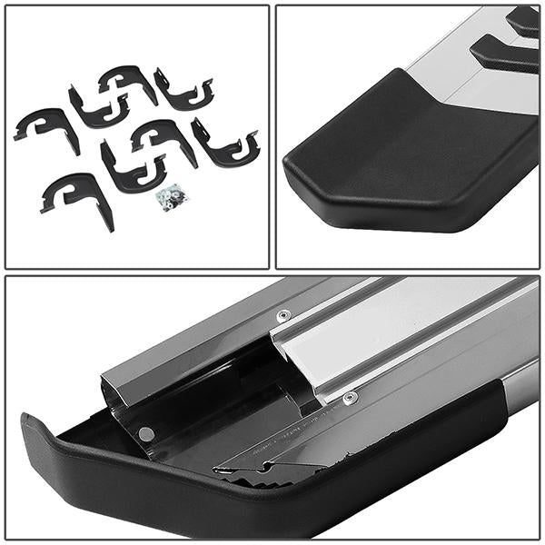 04-14 Ford F-150 Super Cab Running Boards - 6 in.  - Aluminum & Stainless Steel - 4