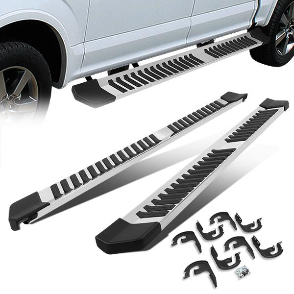 04-14 Ford F-150 Super Cab Running Boards - 6 in.  - Aluminum & Stainless Steel - 1