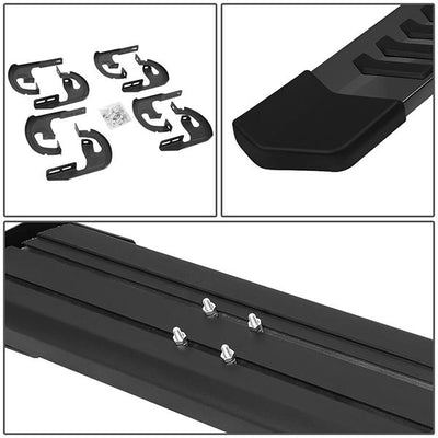 6 in. Wide Flat Side Step Bar Running Boards <br>04-14 Ford F150 Crew Cab