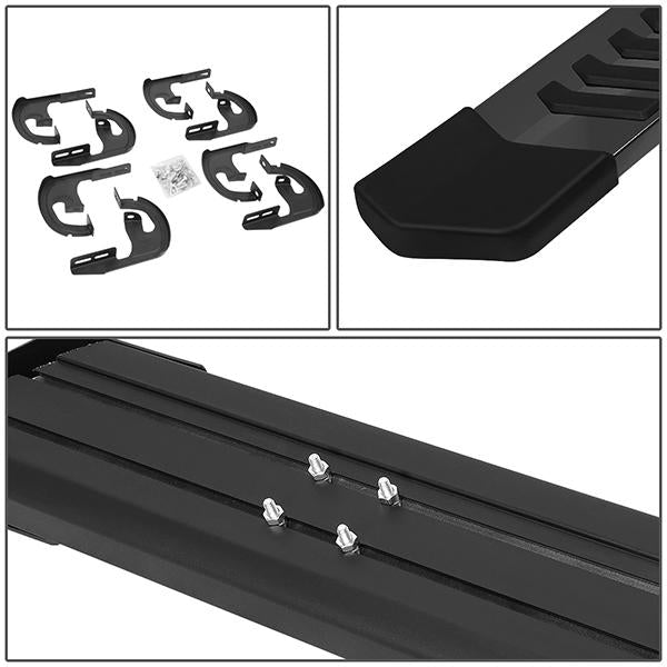 6 in. Wide Flat Side Step Bar Running Boards <br>04-14 Ford F150 Crew Cab