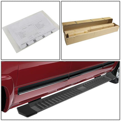 6 in. Wide Flat Side Step Bar Running Boards <br>04-14 Ford F150 Crew Cab