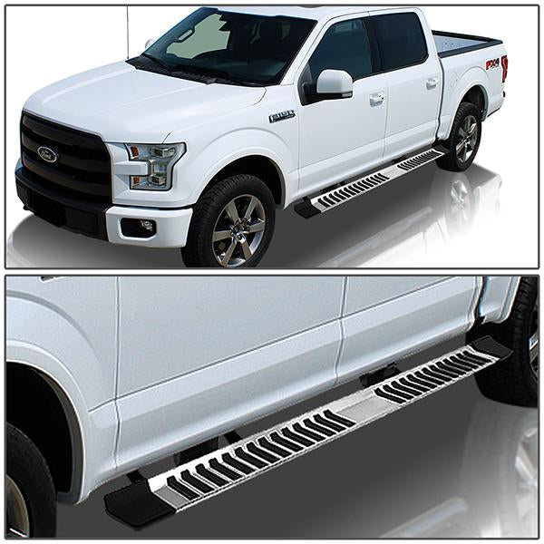 04-14 Ford F-150 Crew Cab Running Boards - Aluminum & Stainless Steel - 6