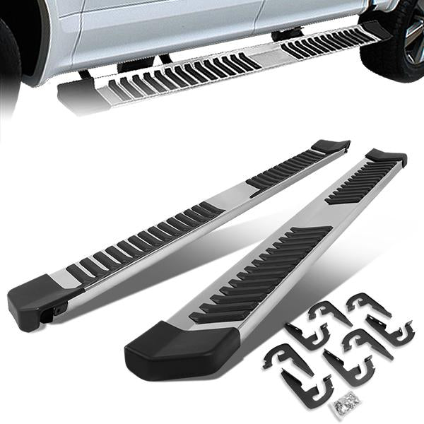 04-14 Ford F-150 Crew Cab Running Boards - Aluminum & Stainless Steel - 1