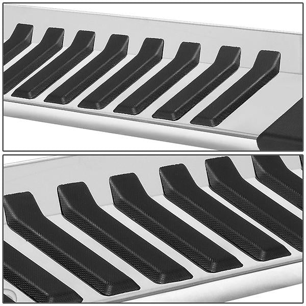 99-16 Ford F-250 F-350 F-450 F-550 Super Duty Super Cab Running Boards - 6 in.  - Aluminum & Stainless Steel - 3