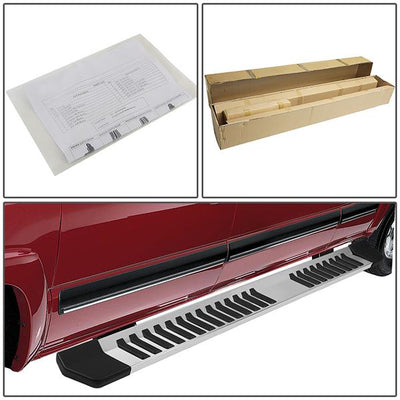 99-16 Ford F-250 F-350 F-450 F-550 Super Duty Super Cab Running Boards - 6 in.  - Aluminum & Stainless Steel - 5