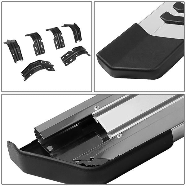 99-16 Ford F-250 F-350 Super Duty Crew Cab Running Boards - Aluminum & Stainless Steel - 4
