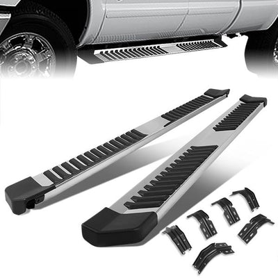 99-16 Ford F-250 F-350 Super Duty Crew Cab Running Boards - Aluminum & Stainless Steel - 1