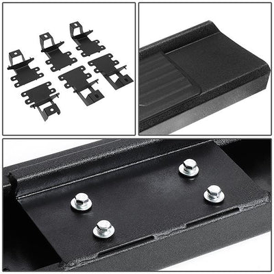 18-19 Jeep Wrangler 4-Door 6.25 in.  Running Boards Side Step Nerf Bars - 6.25 in.  - Pair - STEPB-ZTL-8106-BKIR - 4