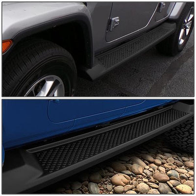 18-19 Jeep Wrangler 4-Door Running Boards - ABS - Pair - STEPB-ZTL-8106-BKPL - 7