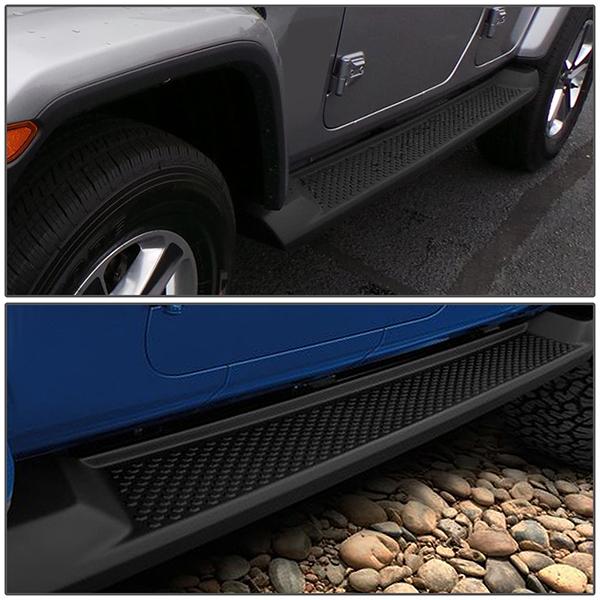 18-19 Jeep Wrangler 4-Door Running Boards - ABS - Pair - STEPB-ZTL-8106-BKPL - 7