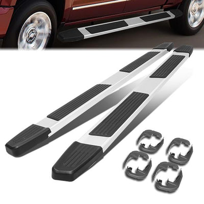 2019 Silverado Sierra Crew Cab Running Boards - 6 in.  - Side Step Bar - Aluminum - Pair - STEPB-ZTL-8109-AL - 1